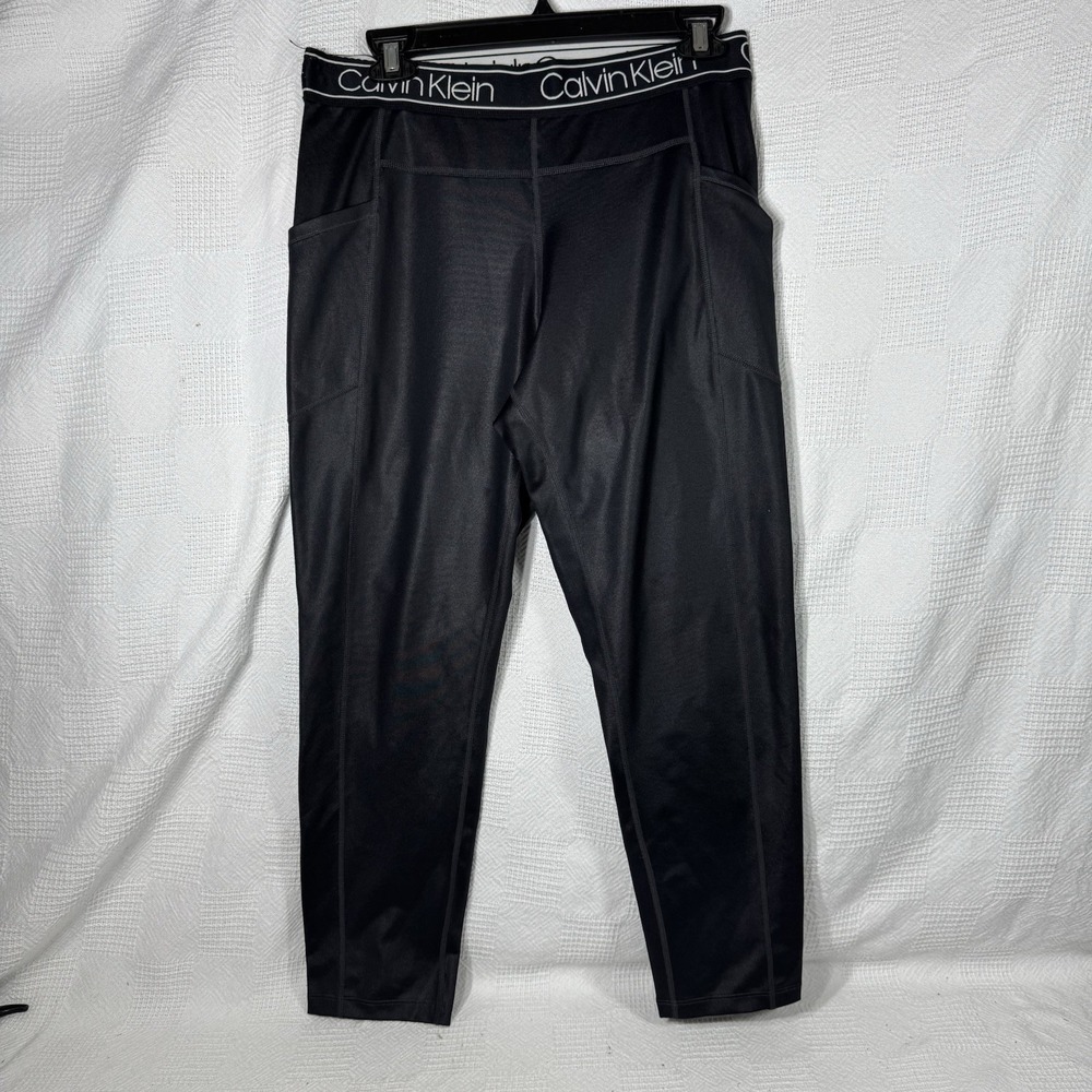 Calvin Klein Women's Athletic High Waist Leggings Pant Black size L